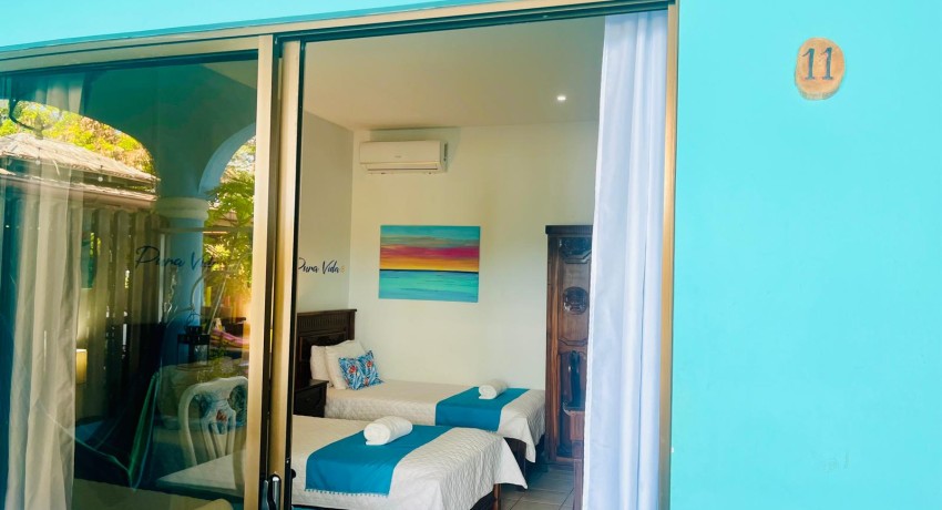 #11 - Poolside Triple Twin Room
